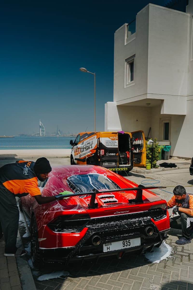 Luxury mobile car detailing in Dubai